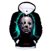 Moletons masculinos Horror Halloween 3D Print Killer Michael Myers Gráfico e feminino casual moda pulôver tops