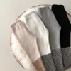 Spodnie jesienne zima chłopiec dziewczyna dzieci żebrowane polarowe ciepłe legginsy Bawełniane splicing swobodne spodnie mody niemowlęta plus aksamitne spodnie 231025
