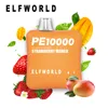 ELFWORLD PE 10000 PUFFS 22 smaker 500mAh 0%2%5%18 ml Förordnad olika färger Uppfriskande smak 6000 9000 10000 12000 15000 Tysion Bra försäljningstjänster engångspennor