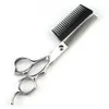 Sax Shears Professional JP440C Steel 6 '' 2 I 1 hår sax med kam frisyr Barber Makas Hair Cutting Shears Frisör sax 231025