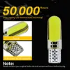 New 10 PCS T10 W5W LED Silicone Waterproof COB Bulb 12V 7500K White Car Interior Dome Reading Trunk License Plate Wedge Side Lights