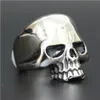 5pcs New Popular Cool Skull Ring 316L Stainless Steel Man Boy Fashion Personal Design Ghost Skull Ring216q