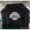 Tienda de campaña para discoteca y actividades al aire libre, tienda inflable negra para fiestas de discoteca de 6x4m en venta