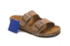 Herenslippers Designer lederen klompen Slipper Dames zomer Casual mode sandalen Strandschoenen maat 34-46 met doos