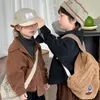 ジャケット韓国の子供用服の男の子と女の子アーミーグリーンブレザーコート秋1-8歳の春のキッズ長袖ジャケットビンテージベビー服