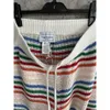 24ss Casablanca Desginer Knit Rainbow Coloré Hawaïen Vacances Loisirs casablanc Tricoté Creux Stripe Style Américain Shorts