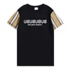 Men's T-shirt Designer bag top casual chest letter print shirt luxury street high street shorts sleeve clothes Bur T-shirt size S- Wfgt