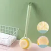 Cleaning Brushes 1PCS Long Handle Doublesided Shower Brush Back Rub Tool Soft Bristle Nylon 231026