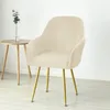 Chair Covers Velvet Armchair Cover Elastic Dining Arm Soft Washable Funda Silla Slipcovers Office Seat Case