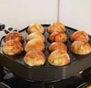 Moules de cuisson Plats de cuisine à domicile 12 trous en alliage d'aluminium antiadhésif non toxique ustensiles de cuisson Takoyaki fabricant petite boule pain petit déjeuner moule Pan 231026