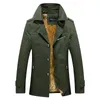 Men's Trench Coats Autumn And Winter Thickened Jacket Coat