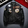 chaqueta de vuelo de invierno Marea para hombres de marca hip hop medalla bordada chaqueta de béisbol hombres figura de dibujos animados hombres rompevientos envío gratis Z8TP Z8TP