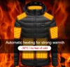 Vestes d'extérieur à capuche 19/11/2 zone USB veste chauffante électrique hiver veste chaude pour femme veste chaude veste chaude 231116