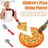 Kitchens Play Food Kids Pizza Cutting Toy Simulation Plastic Pizza Dinette Child Toy Kitchen Pretend Play Food Cooking Kitchen Toys for Girls KidsL231026