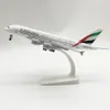 Modèle d'avion échelle 1/350 longueur 20 cm Emirates A380 métal moulé sous pression avion modèle d'avion jouets cadeau pour garçons enfants enfant Collection 231025