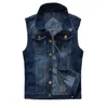 Herenvesten Gilet Denim Vest Ripped Jean 6xl Jas Jassen Vest Heren Mouwloze Mannelijke Tankmens