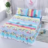 Bed Skirt Sheet Set Flower Bedspread NonSlip Dress for KingQueen Size 15M18M2M Beds Soft Home Bedding Cover 231026