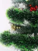 Christmas Decorations 4meter green wreath strip wall decoration party fence tree items 231026