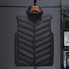 Men's Vests Men Autumn And Winter high quality Heated Vest Zones Electric Heated Jackets Men Graphene Heat Coat USB Heating Padded Jacket 231026