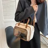 Bolsas de noche Japonés Ita Femenino Harajuku Transparente Mujeres Boston Crossbody Bolso Verano Moda Tendencia Conmutar Bolso Mujer Ins 231026