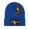 Designer Outono e Inverno Malha POLO Beanie Homens e Mulheres Chapéus Casuais de Alta Qualidade Malha Gorros Quentes Chapéus Feminino Bonnet Beanie Caps 10 Cores J-1