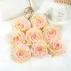 Dekorative Blumen, 15 Stück, 8 cm, Seidenrose, künstlicher Blumenkopf für Zuhause, Hochzeit, Party, Dekoration, Scrapbooking, Valentinstag, gefälschte Blumen