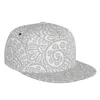 Ball Caps Paisley Wit 3D Print Baseball Cap Casual Zonnehoed Elegante Etnische Stijl Mode Podium Hip Hop Dames Heren