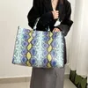 イブニングバッグの女性トートハンドバッグレディセルペンティン塗りつぶされた肩の脇の下のクラッチ財布とハンドバッグ