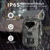 Camcorders LUOSI Solar Trail Camera 20MP 1080P Hunting Game 90° Detection Angle Motion Sensor Night Vision IP65 Waterproof 231025