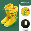 Boots Kids Boys Girls Rainboots Waterproof Chiles's Shoes Toddler Rain Natural Rubber Baby Water Cartoon Boot 231025