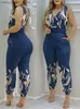 Kobiety Jumpsuits Rompers Pasek prezentowy damski BEZ SKUPUSUNE BEZPIECZEŃSTWA ELEGANT DRUKOWANIE PIELIONA PIELIONA PIELĘGNA ZAKUSZENIE