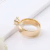 맞춤형 힙합 보석 솔리드 10K 14K 18K 18K 화이트 골드 1CT 6.5mm DEF VVS 라운드 Moissanite 결혼 반지가있는 GRA 인증서