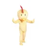 Costume de mascotte de poussin jaune d'Halloween, personnage de thème animé, personnage de dessin animé, fête de carnaval de Noël, costumes fantaisie, taille adulte, tenue d'extérieur