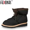 ブーツFedonas Brand Ins Fashion Women Ankle Boots冬の温かい女性の雪のブーツプラットフォームカジュアルショートシューズ女性ブーツ231026