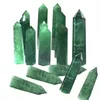 100% Natural Fluorite Quartz Crystal Green Striped Fluorite Point Healing Hexagonal Wand Treatment Stone Home Decoration C19021601256B