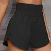 Pantalons pour femmes Femmes Shorts de sport Couleur unie Lâche Été Femme Taille haute Split Entraînement confortable Vêtements quotidiens Fitness 2023