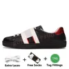 Lage designer casual schoenen dames Heren Ace-sneakers Geborduurd Bee Snake Tiger Tennis 1977 Off The Grid Canvas Groen Rood Web Wit leer Screener Platte sneakers