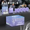 Originele Elfworld PE 10K ELF wereld ELFWORLD 18ml Mesh-spoel Wegwerp Vape PE 10000 trekjes Pod-apparaat met 500mAh-batterij E-sigaretten