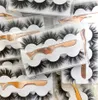 6D Mink Eyelashes with Tweezers Clip 25MM Big lashes 3 Pairs Natural Long Thick Handmade Lashes Hair Extension Popular Styles4459793