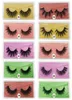 Tjock 3D False Eyelashes Natural Long Crisscross Curly Handgjorda falska fransar Lätt att bära ögon Makeup Tillbehör 10 Modeller 4388190