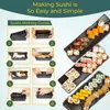 Sushi Tools 10 PcsSet DIY Making Kit Roll Maker Rice Mold Kitchen Japanese Cooking 231026