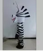 Disfraz de mascota de caballo blanco y negro de Halloween Fruta de dibujos animados Personaje temático de anime Fiesta de carnaval de Navidad Disfraces de lujo Tamaño adulto Traje al aire libre