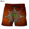 EST Irish St Patrick Day Fashion Pants 3D Print Hip Hop Mens Shorts Summer Beach Dretwear Drop224i