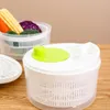 Fruit Vegetable Tools Household Dehydrator Creative Manual Water Salad Spinner Drain Basket Dryer Hand Crank Kitchen Gadget 231026