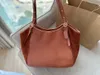 Meadow High Capacity Tote Women Shoulder Bag Leather 7A Mirror Quality Shopping Bag 33CM Four Seasons Commuter Bag