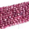 Rabatt högkvalitativ naturlig äkta rosa turmalin Nugget Loose Beads Form 5-6mm Fit smycken 03683276N