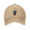 Ball Caps Vintage Bertram Eats Kids Funny Baseball Cap Unisex Distressed Washed Headwear Outdoor Summer Hats