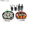 Mutfaklar Yemek Oynuyor Yeni 1 PCS Kawaii Mini 1/6 Ölçekli Minyatür Dollhouse Janpanese Sushi Pirinç Yemekleri Mutfak Accessorie Oyuncak 2022L231026
