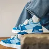 Scarpe eleganti Streetwear Platform Sneakers blu da uomo Fashion Leather Casual Mens Skateboard Original Outdoor Scarpe da ginnastica antiscivolo 231025