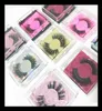 Square Box 3D Faux Mink Lashes Full Strip Vegan False EyeLashes Extensions Synthetic Lash4916357